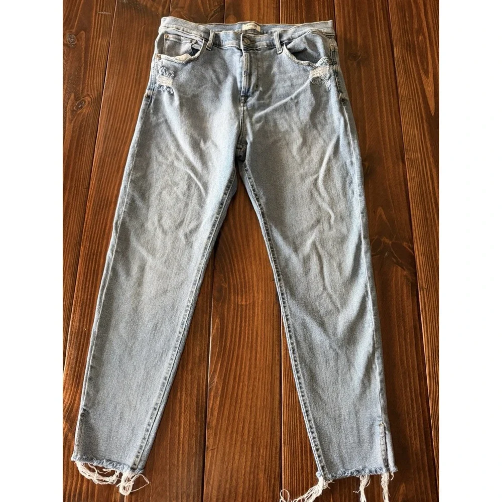 Kenzie Jeans Vintage Luxe The Kelsey High Rise Skinny raw hem Y2K Sz 14/32 rare‎